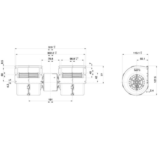 Dmuchawa Spal 008-B45-02