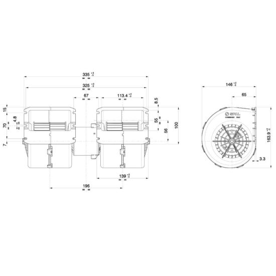Dmuchawa Spal 009-A45-22