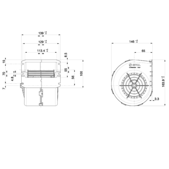 Dmuchawa Spal 009-B70-74D