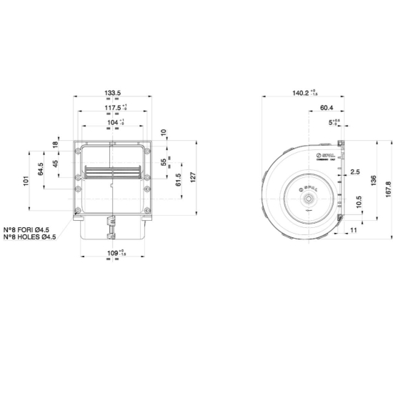 Dmuchawa Spal 010-B70-74D