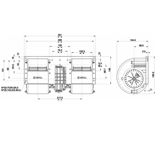 Dmuchawa Spal 012-B39-78