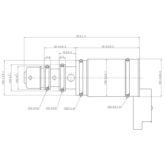 Zawór sterujący sprężarki Denso Citroen, Peugeot