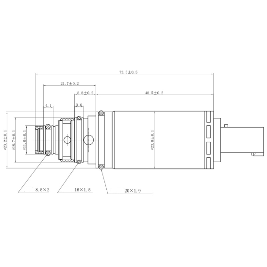 Zawór sterujący kompresora DCS17E A0022307211 Mercedes W204