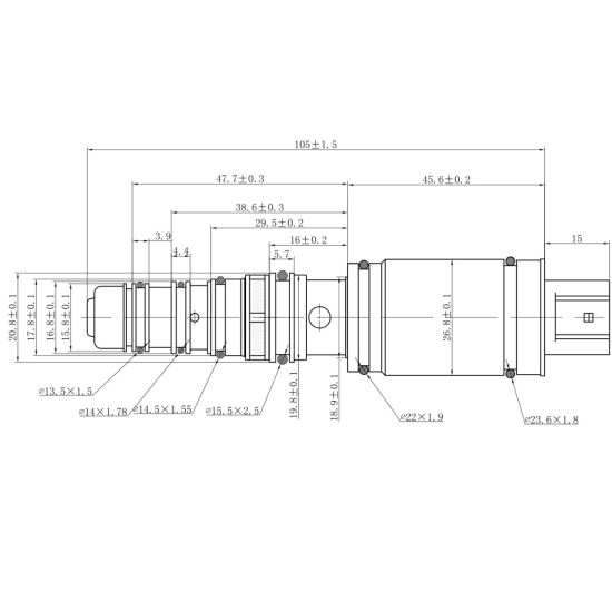 Zawór sterujący sprężarki Denso 6SEU16C, 7SES17C Toyota Lexus
