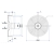 Wentylator osiowy z siatką 300 mm ssący/ciągnący 230V