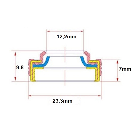Uszczelnienie wałka kompresora FS10 VS16 HS15 HS18