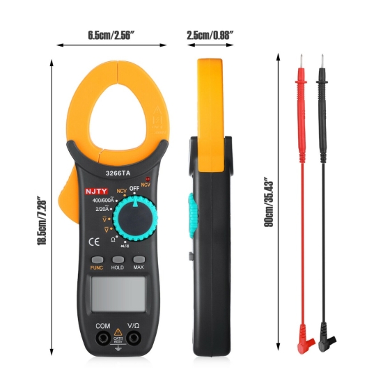 Miernik elektryczny cęgowy 3266TA NCV