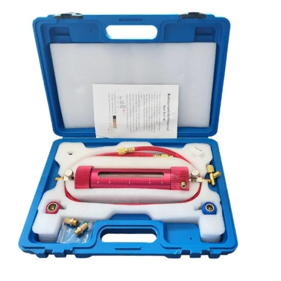 Wziernik do sprawdzania jakości oleju i czynnika w klimatyzacji samochodowej R134a