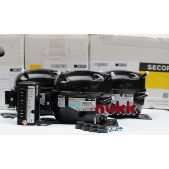 Sprężarka chłodnicza BD35F Z MODUŁEM 101Z0212 Secop Danfoss 101Z0200 R134a 12V 24V