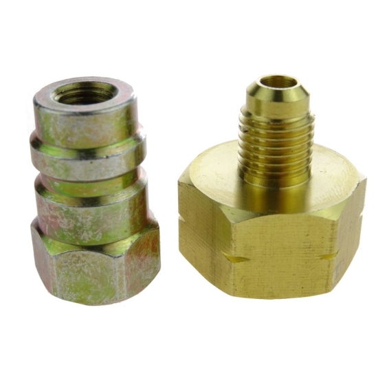 Redukcja na butlę freonu pod szybkozłącze samochodowe R134a