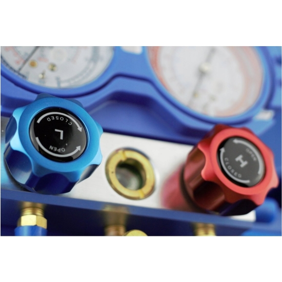 Manometry chłodnicze R32 R410a z wężami serwisowymi 120cm