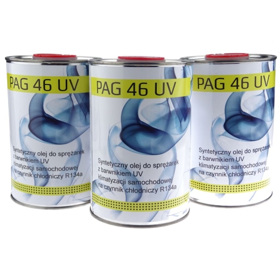 Olej do klimatyzacji Pag 46 z barwnikiem UV 1L