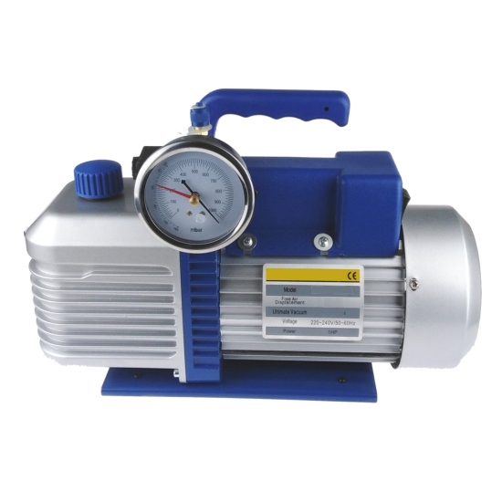 Pompa próżniowa 2 stopniowa 283 l/min z wakuometrem