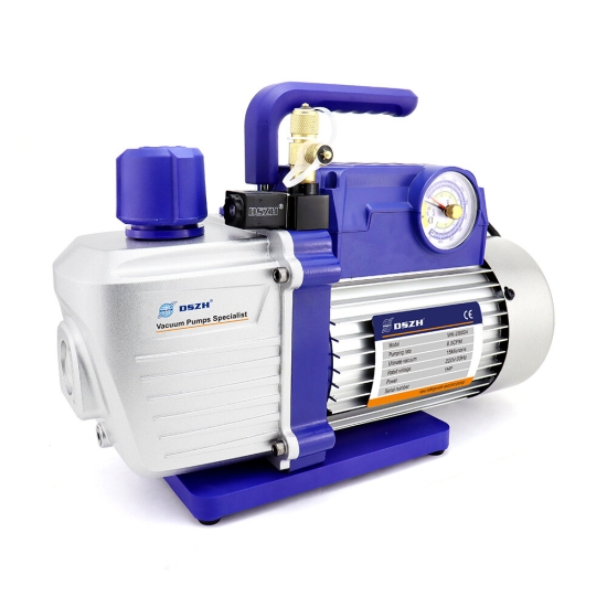 Pompa próżniowa 2 stopniowa 51 l/min z wakuometrem
