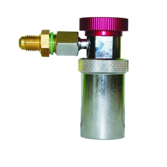 Szybkozłącze serwisowe klimatyzacji R134a czerwona M14x1,5 lub 1/4