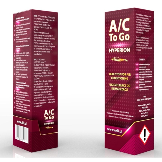 Zestaw do napełniania klimatyzacji samochodowej AcToGo R-134a + USZCZELNIACZ