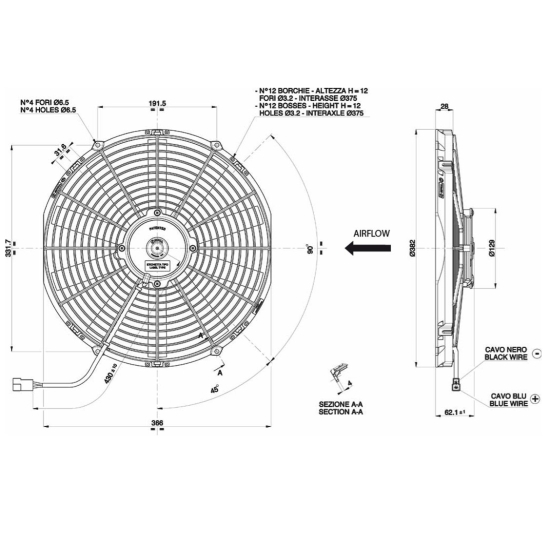 Wentylator Spal VA08-BP51/C-23S