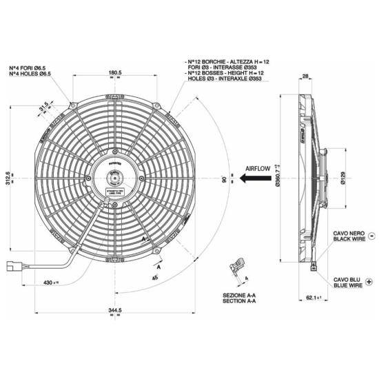 Wentylator Spal VA13-AP51/C-35A