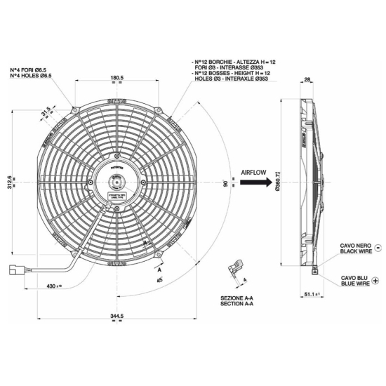 Wentylator Spal VA13-AP9/C-35A