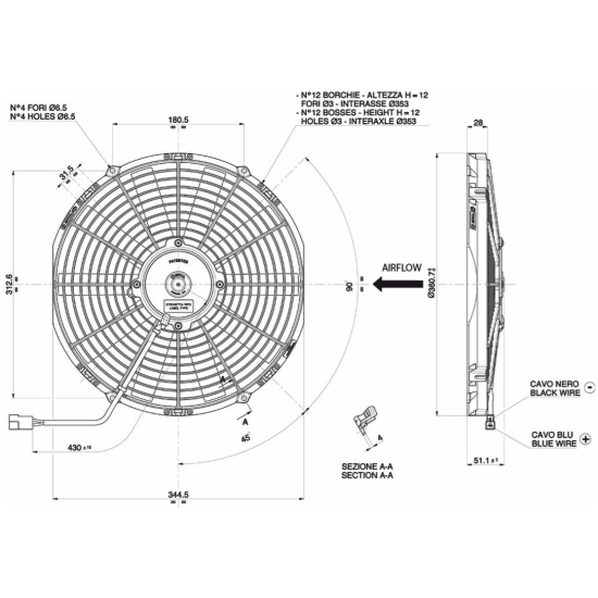 Wentylator Spal VA13-AP9/C-35S