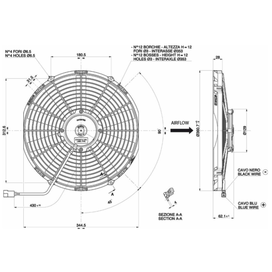 Wentylator Spal VA13-BP51/C-35A
