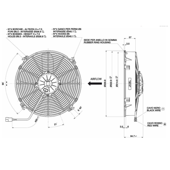 Wentylator Spal VA34-BP70/LL-36S