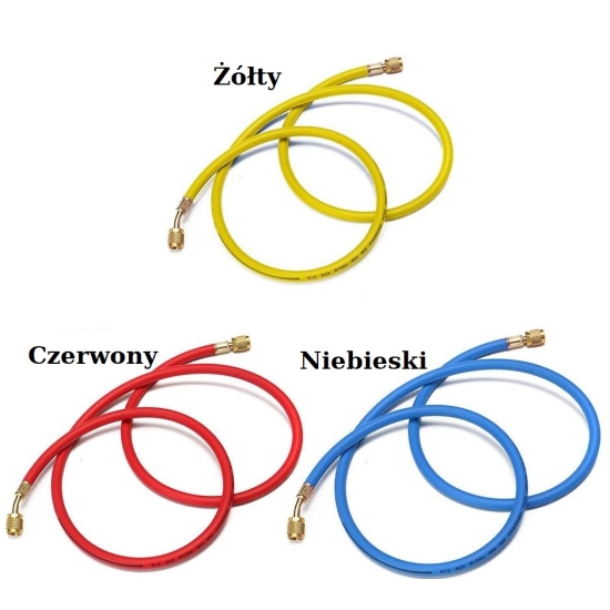 Przewód serwisowy klimatyzacji 150cm 1/4SAE 3 szt.