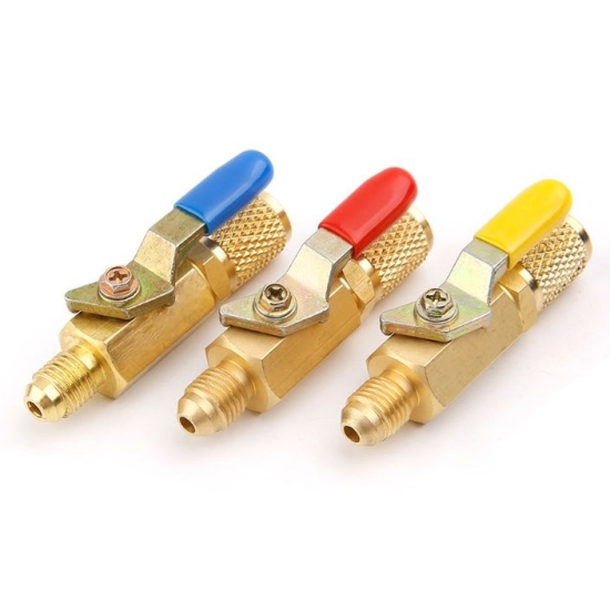 Zestaw zaworów kulowych 1/4 sae chłodnictwo klimatyzacja