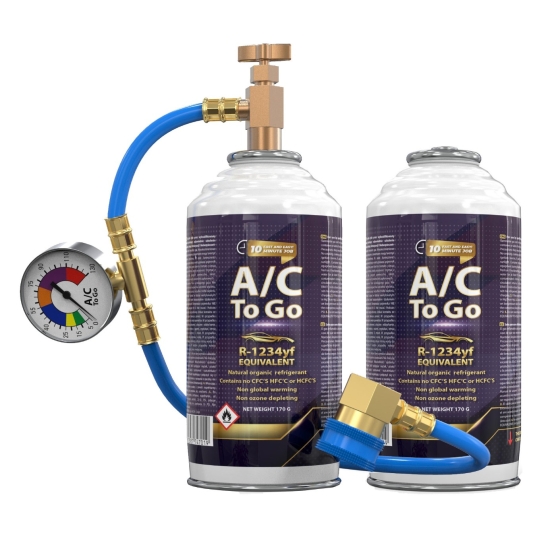 Podwójny zestaw do napełniania klimatyzacji samochodowej AcToGo R-1234yf