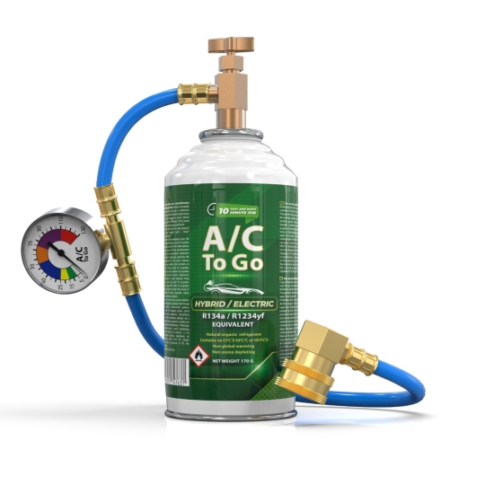 Zestaw do napełniania klimatyzacji aut hybrydowych i elektrycznych R134a